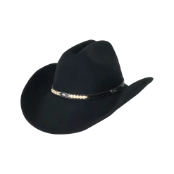 Outback Men's Out Of The Chute Black Wool Western Hat 1335-BLK