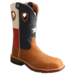 Twisted X Men's 12" Texas Flag Nano Comp Safety Toe Work Boots MXBN004