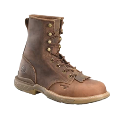 Double H® Men's 8" U Toe Lacer Raid Composite Toe Brown Work Boots DH5393