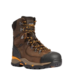 Ariat Men's Endeavor 8" H2O Carbon Toe Chocolate Brown Boots 10038373