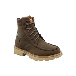 Twisted X® Men's 6" Shitake Brown Waterproof Work Boots MXCW004