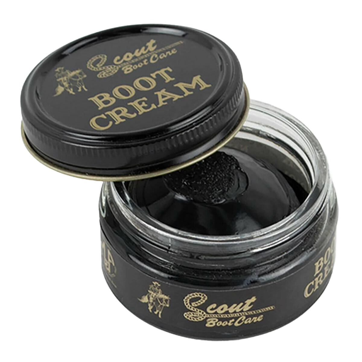 Scout Black Leather Boot Cream Polish 1.55oz 0350101
