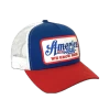 Rural Cloth We Grow Beer Graphic Red, White, & Blue Trucker Cap WGB-H09