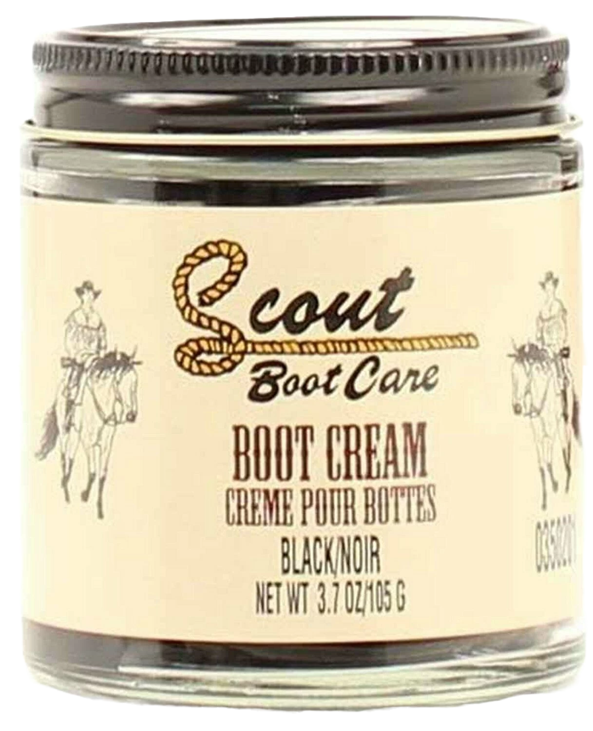 Scout Black Leather Boot Cream Polish 3.7oz 0350201