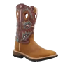 Twisted X Men's 12" Waterproof Tan & Burgundy Work Boots MXBW005