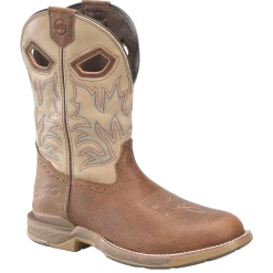 Double H® Men's PROPHECY 11" U Toe Brown & Tan Roper Boots DH5385