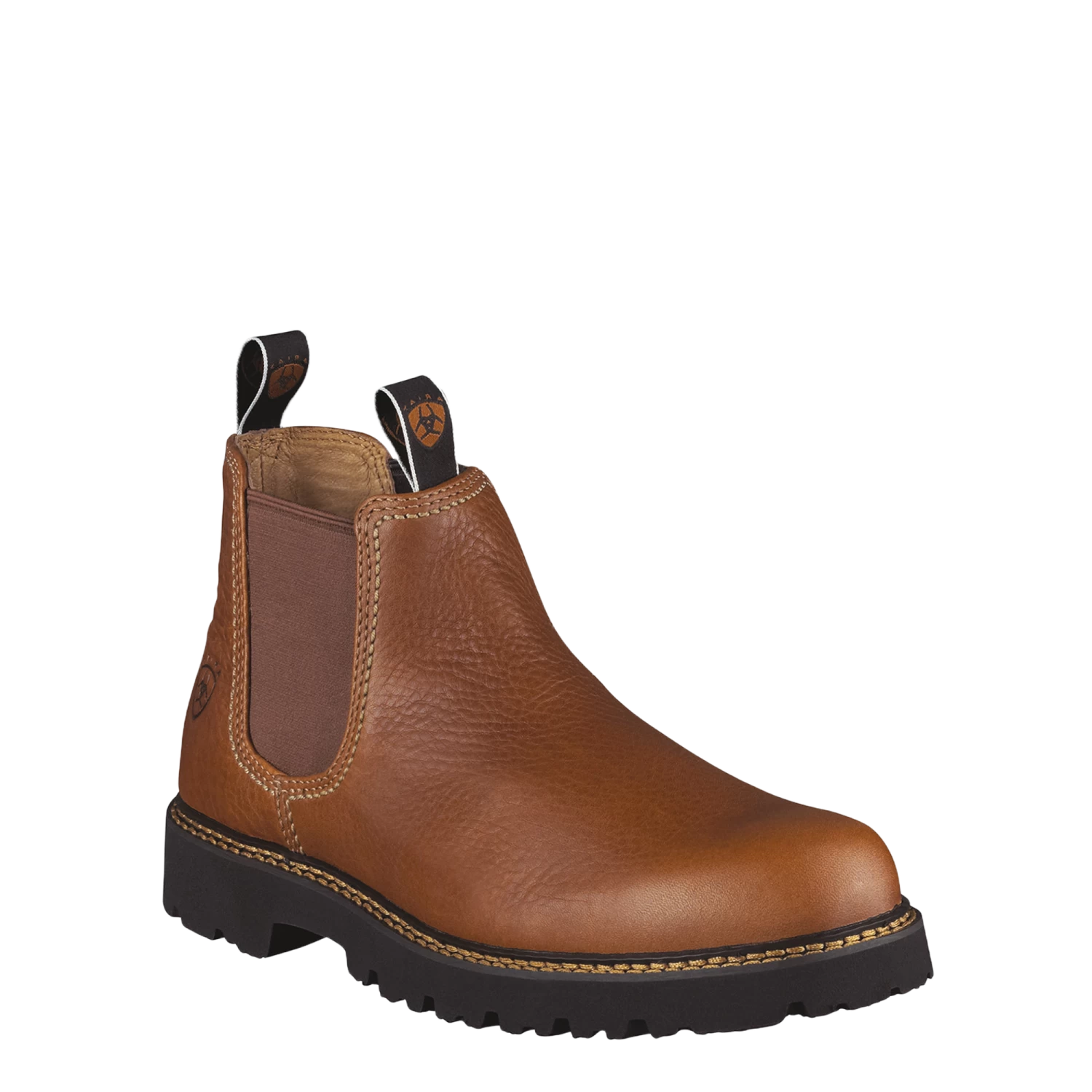 Ariat Men's Spot Hog Peanut Brown Round Toe Boots 10002531