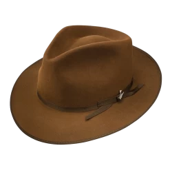 Stetson Men's Stratoliner Cognac Felt Fedora Hat TFSTROB102401