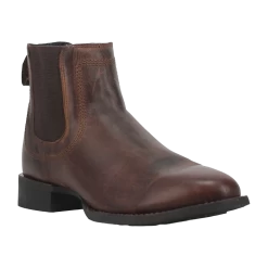 Laredo® Men's Theo Brown Round Toe Western Ankle Booties 62092