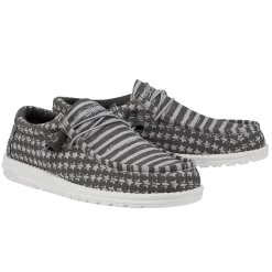 Hey Dude Men's Wally Patriotic Grey Shoes 110063196