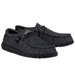 Hey Dude Men's Wally Stretch Midnight Bunker Shoes 110384770