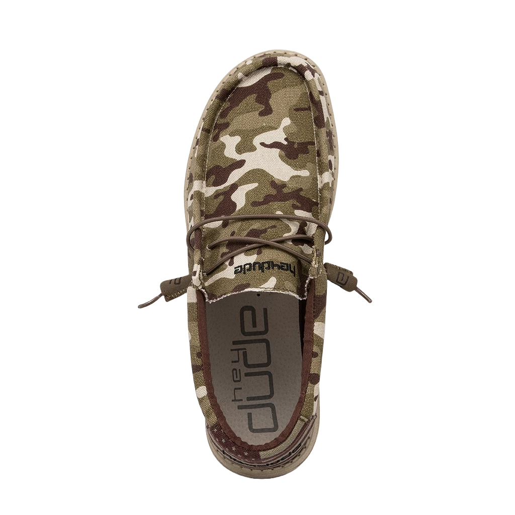 Hey Dude® Wally Men's Camo USA Flag Slip On Shoe 110067037 - Image 2