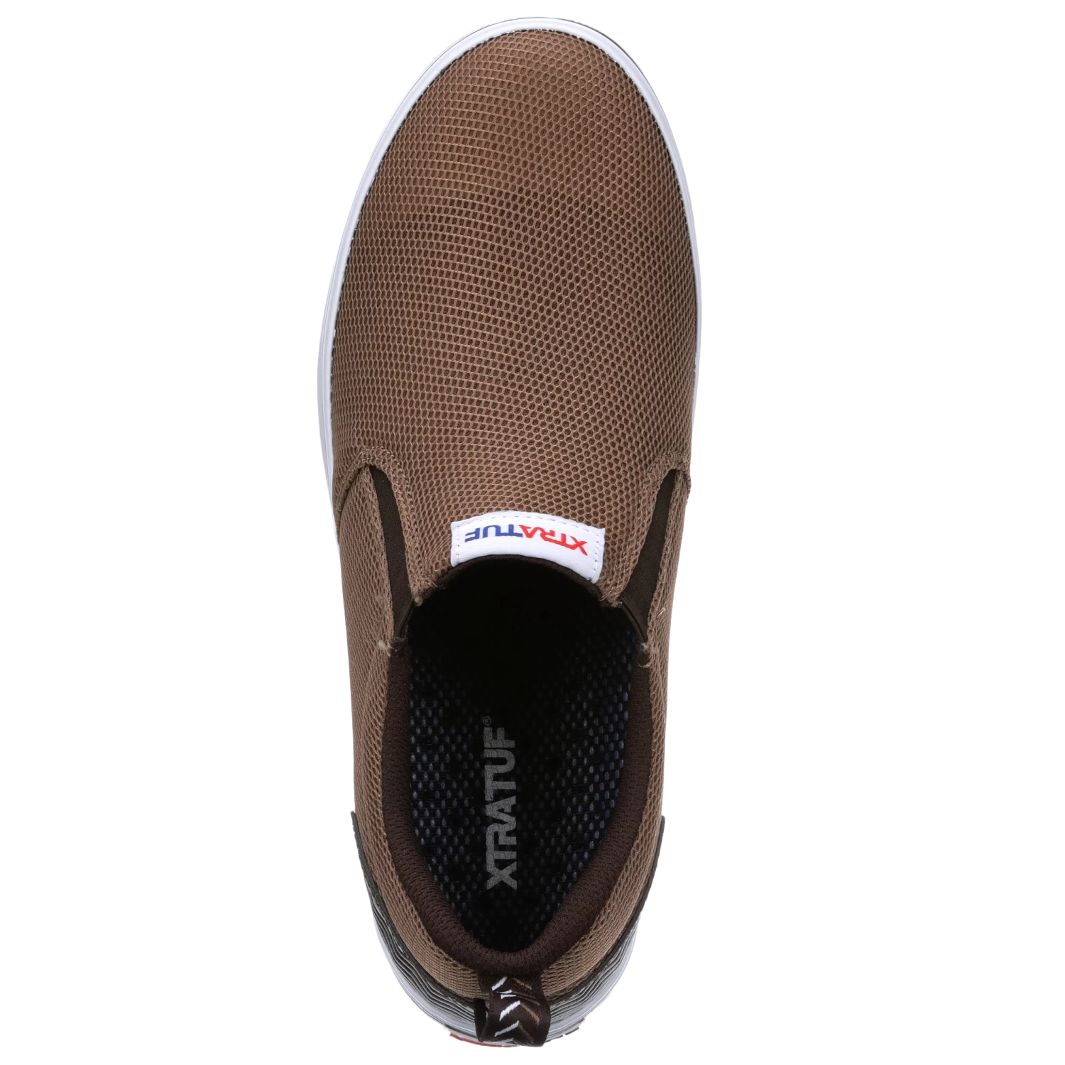 XTRATUF Men's Sharkbyte Airmesh Brown Slip-On Deck Shoes XSAM-900 - Image 2