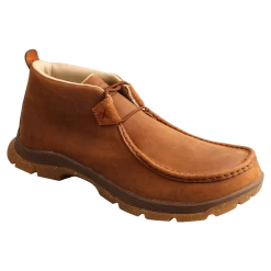 Twisted X Men's Chukka Oblique Toe Oiled Saddle Leather Shoes MFS0003