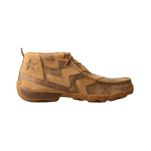 Twisted X® Men's Bomber Brown Lace Up Chukka Driving Moc MDM0089 - Image 2