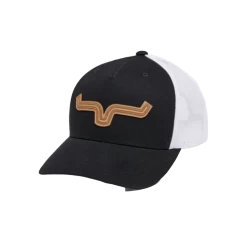 Kimes Ranch® Men's Roped LP Black Trucker Cap ROPED-BLK