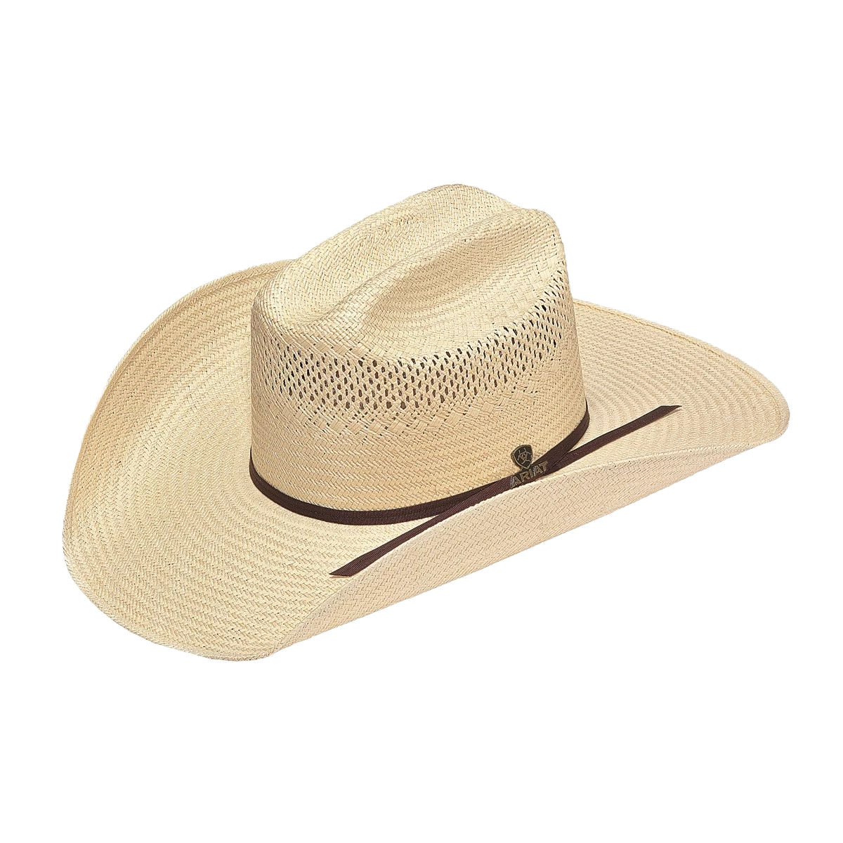 Ariat 10X Shantung Natural Straw 4 1/4" Brim Western Hat A73110
