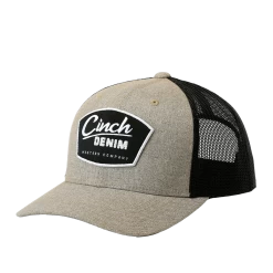 Cinch Denim 6-Panel Khaki & Black Snapback Cap MCC0660619