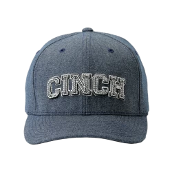 Cinch® Men's Logo FLEXFIT® Heathered Navy Baseball Cap MCC0627791