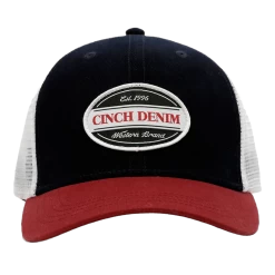 Cinch® Men's Navy & Red Mid Profile Trucker Cap MCC0511010