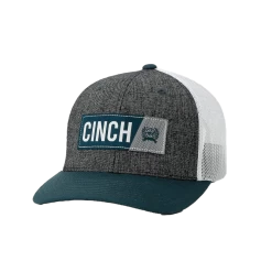 Cinch® Unisex Black & Teal Logo Trucker Cap MCC0660613