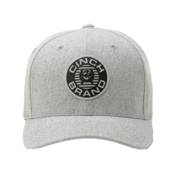 Cinch® Unisex Heather Grey Logo Flex Fit Cap MCC0627784