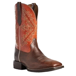 Ariat Men's Qualifier Wicker & Orange Boom Boots 10035900