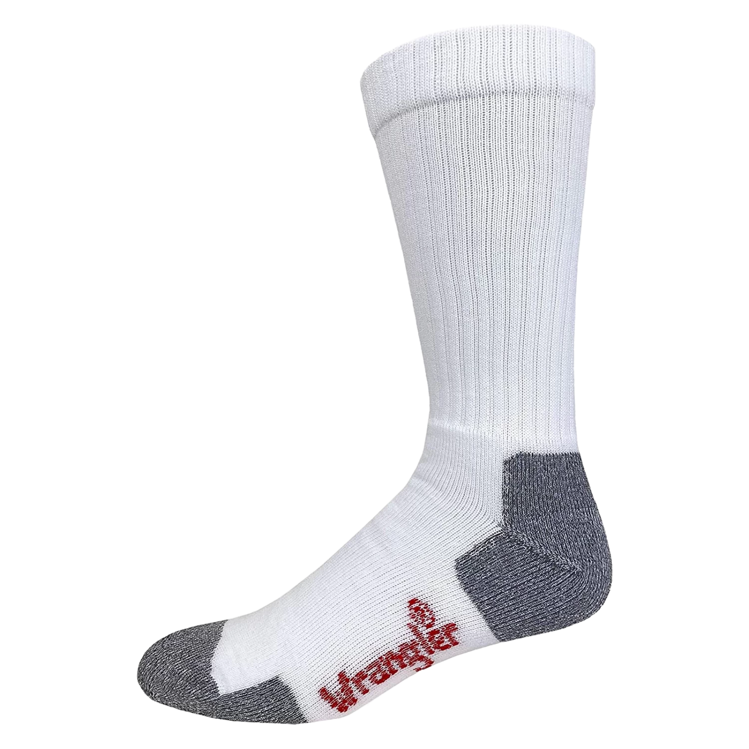 Wrangler® Riggs Men's 2-Pair Cotton Over The Calf White Work Boot Socks 72435-1000-LG