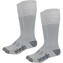 Wrangler® Men's Wellington Seamless Toe Grey Boot Socks 09328-2400-LG