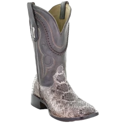Corral Boots Corral Men's Natural Rattle Snake Square Toe Western Boots A3800