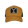 Yellowstone® Men's Logo Patch Camel Tan & Black Trucker Cap 66-656-189