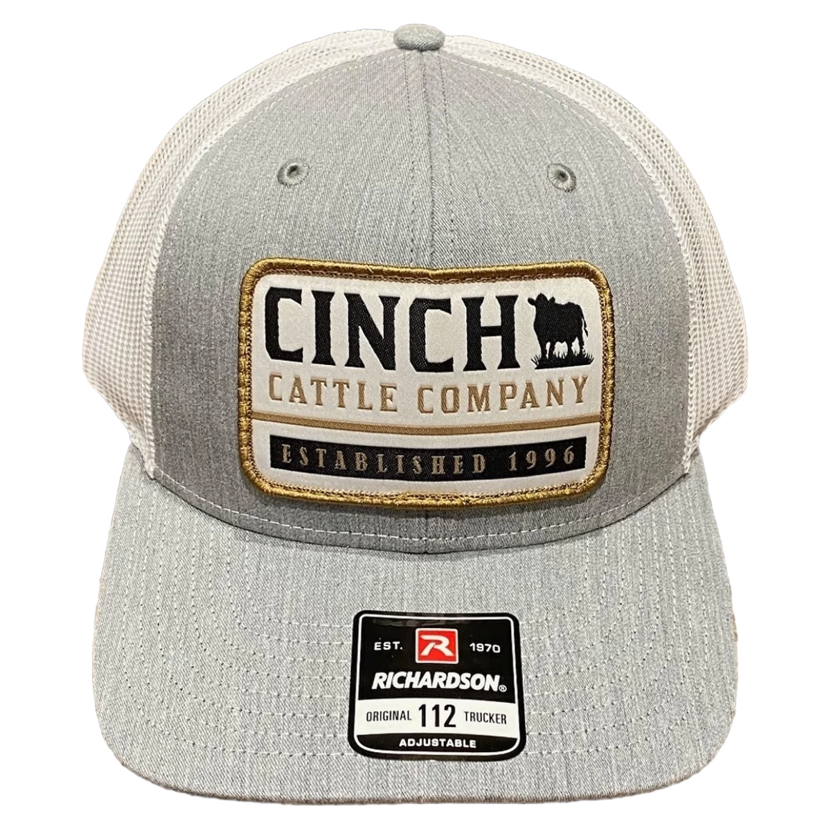 Cinch Men's Grey Cattle Company Patch Snapback Trucker Cap MCC0800008