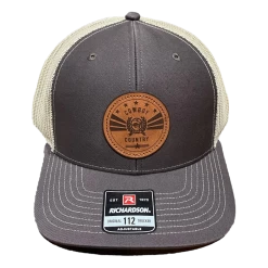 Cinch Men's Cowboy Country Leather Patch Brown Cap MCC0800012