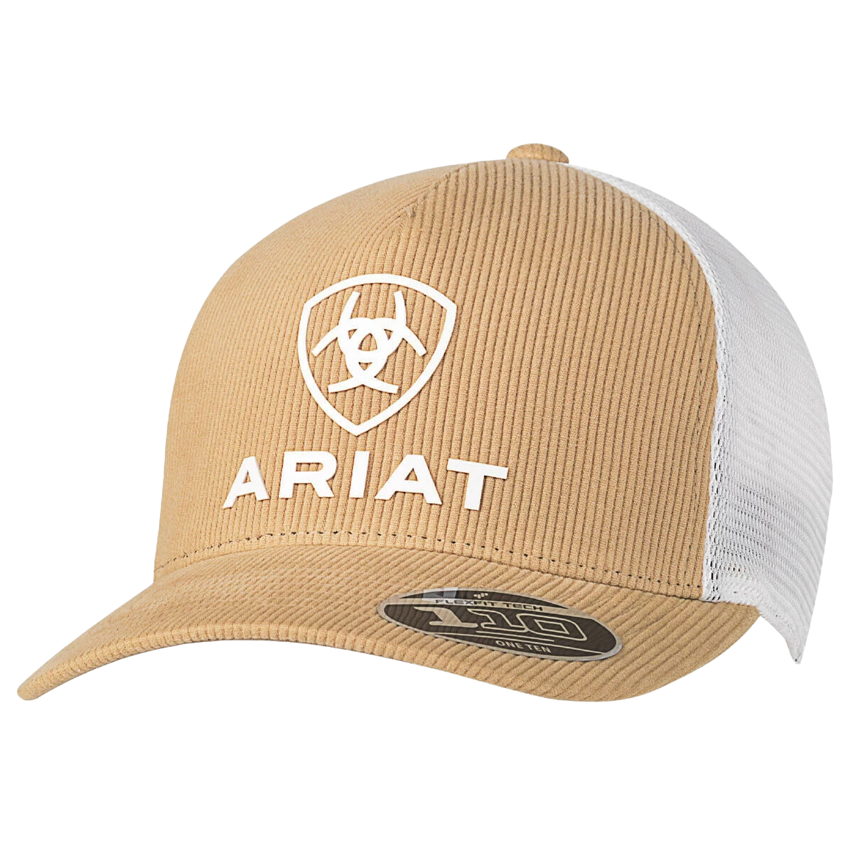 Ariat Mens Tan Corduroy Shield Logo Snapback Ball Cap A300013608