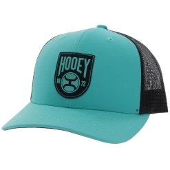 Hooey® Men's Bronx 6-panel Turquoise & Black Trucker Cap 2103T-TQBK