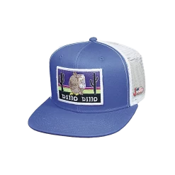 Justin Men's Blue Dillo Dillo With White Mesh Snapback Hat JCBC506
