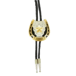 Double S Western Horseshoe Slide Bolo Tie 22704