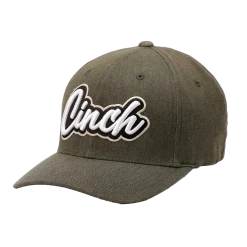 Cinch Men's Logo FLEXFIT® Olive Green Baseball Cap MCC0627787