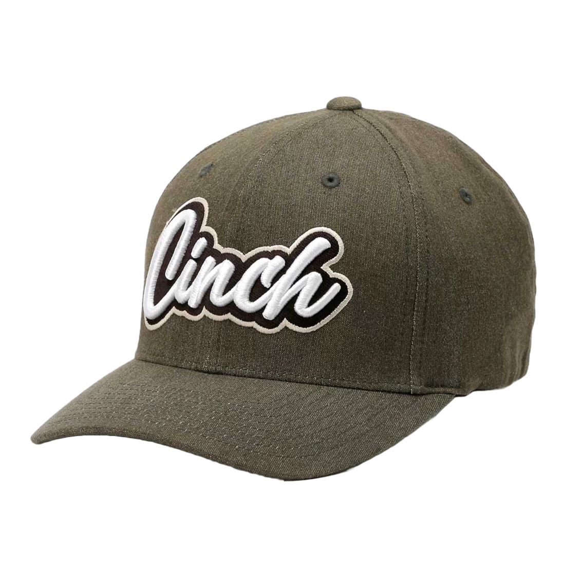 Cinch Men's Logo FLEXFIT® Olive Green Baseball Cap MCC0627787
