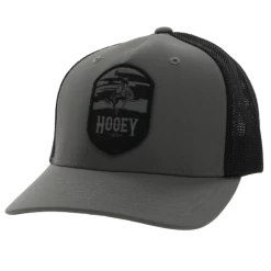 Hooey® Men's Cheyenne 5-panel Charcoal & Black Flexfit Cap 2244CHBK