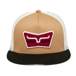 Kimes Ranch® Unisex Panoramic Trucker Work Wear Brown Cap S22-1620WB