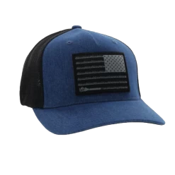 Hooey Men's Liberty Roper 5-panel Denim & Black Flexfit Cap 2210DEBK