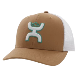 Hooey® Men's Sterling 6-panel Tan & White Trucker Cap 2206T-TNWH