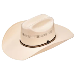 Ariat® Men's Leather Sweatband Ivory SS Western Hat A73216