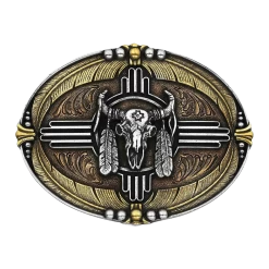 Montana Silversmiths Southwestern Buffalo Attitude Buckle A814T
