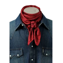 Cinch® Men's Burgundy Paisley Printed Satin Wild Rag MXX1998001