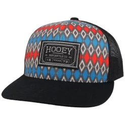 Hooey Men's "DOC" Patch Multi-Color And Black Hat 2102T-GYBK