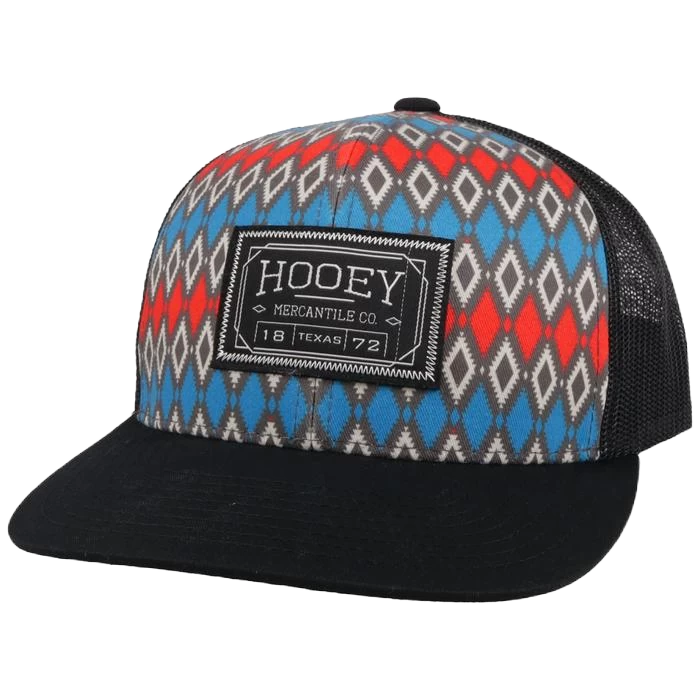 Hooey Men's "DOC" Patch Multi-Color And Black Hat 2102T-GYBK