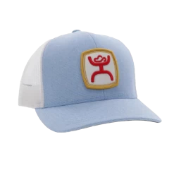 Hooey Men's Zeneith 6-panel Blue & White Trucker Cap 2224T-BLWH