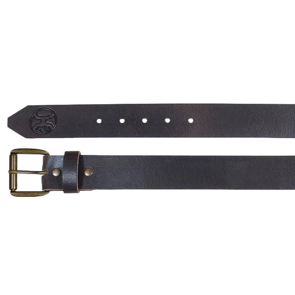 Hooey® Men's Leather Bomber Cocoa Brown Belt 1973BE1